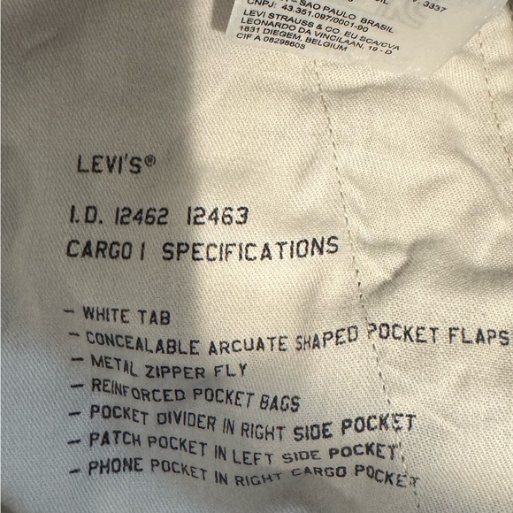 Levi's Men’s black & gray camouflage cargo shorts size 38 - Picture 10 of 12